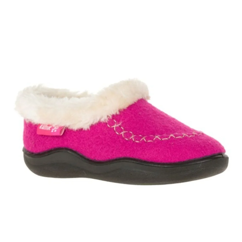 Kamik Pink Slipper Cozy Cabin Moccasins